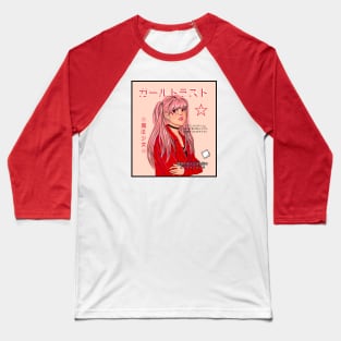 Anime Pop Star Magazine Cover Baseball T-Shirt